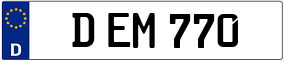 Trailer License Plate